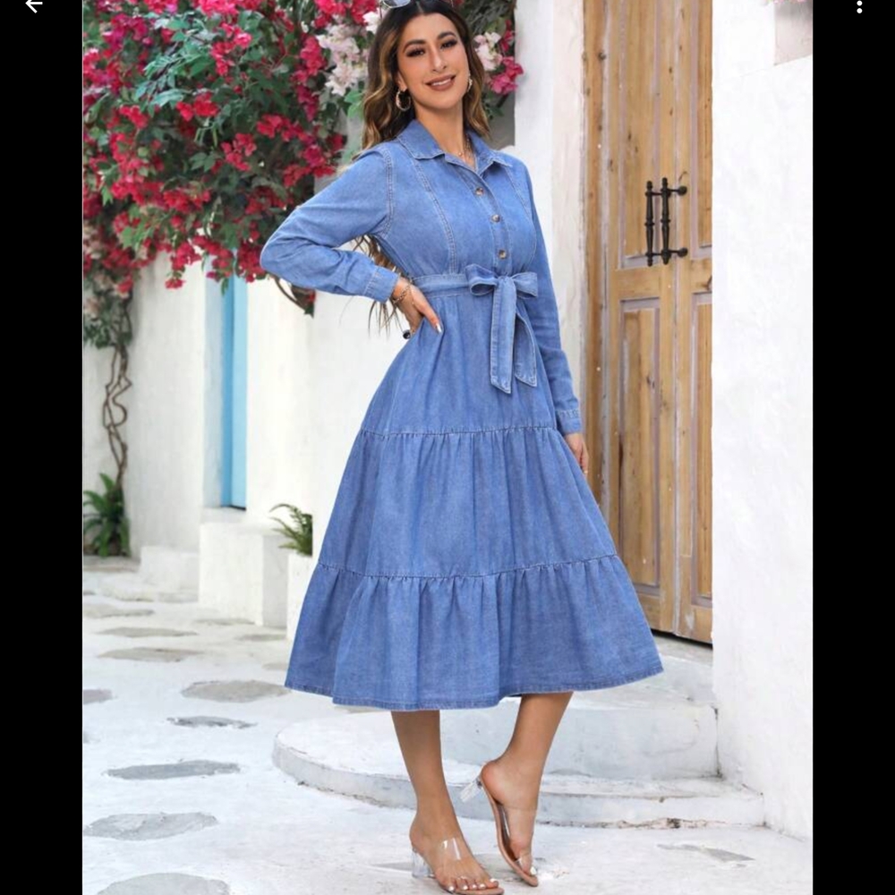 YAL ESSNTIALS  Blue Women's Dress